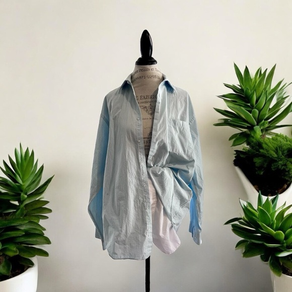 Calvin Klein Men’s button down XL Regular Fit Baby Blue gingham - Picture 4 of 16